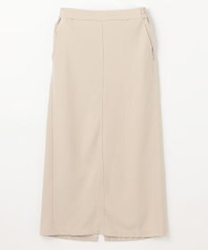 ANY L 【ウエストゴム】カットジョーゼットタイトスカート