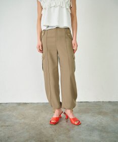 GRACE CONTINENTAL バックサテンカーゴパンツ