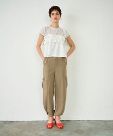 GRACE CONTINENTAL バックサテンカーゴパンツ