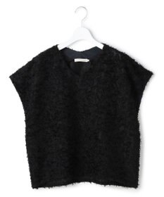 ICB L シアーカットジャガード Vネックトップス