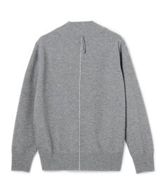 BEIGE， 【洗える】POMPE / ウールカシミヤ配色ラインVネックニット