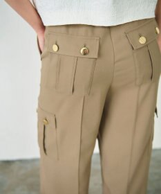 GRACE CONTINENTAL バックサテンカーゴパンツ