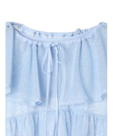 earth music&ecology マルチｗａｙカラーメッシュブラウス