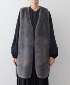 AMERICAN HOLIC 丈違いフェイクファーベスト