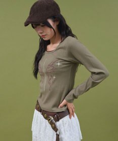 WEGO レイヤードグラフィックTOP