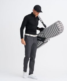 23区GOLF 【MEN】モノグラムジャガード長袖ポロシャツ