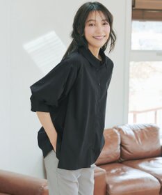 Tiaclasse 綿混ローン袖バルーンブラウス