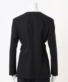 23区 L 【エステータ】コットンダブルクロス ノーカラージャケット