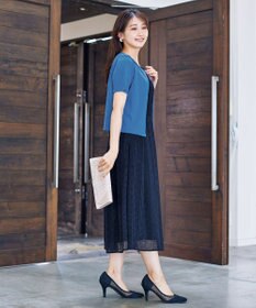 Tiaclasse 【新色追加・洗える】大人上品な総レースワンピース