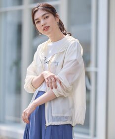 ANY 【WEB限定】シアーフードブルゾン