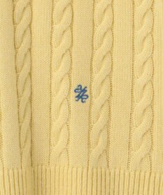 組曲 L カシミヤブレンドバルキーケーブル ニット