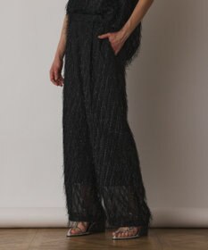 GRACE CONTINENTAL フリンジワンタックパンツ