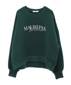 Green Parks ショート丈キルトロゴプルオーバー