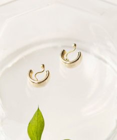 Phoebe 【金属アレルギー対応】【痛くないシリーズ】モードミニマルフープライトフィットイヤリング　ゴールド