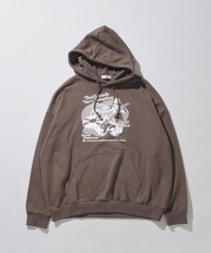 WEGO ヘビーウエイトユニークモチーフプルパーカー