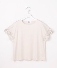 J.PRESS LADIES S 【一枚で着映え・シーンレスに活躍】コットンスムース レースデザイン カットソー
