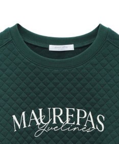 Green Parks ショート丈キルトロゴプルオーバー