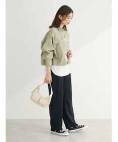 Green Parks ショート丈ワイドシャツ