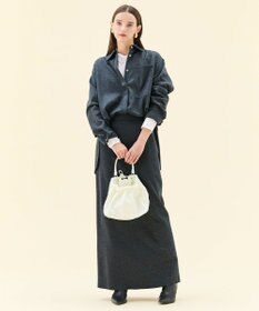 BEIGE， MONTAIGNE / ウールオーバーサイズシャツ