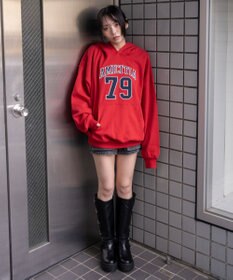 WEGO グラフィックビッグプルパーカー