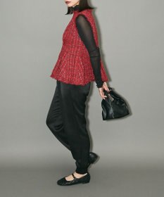 Green Parks ツイードペプラムベスト