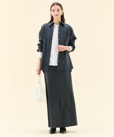 BEIGE， MONTAIGNE / ウールオーバーサイズシャツ