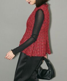 Green Parks ツイードペプラムベスト