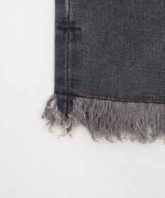 WEGO フリンジロングスリットデニムスカート