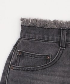 WEGO フリンジロングスリットデニムスカート