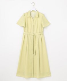 ANY SIS L 【接触冷感・UVカット・速乾】スムージーポリエステル シャツワンピース