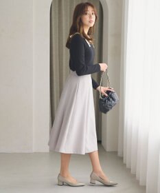 Feroux 【洗える】ショルダーリボン プルオーバーニット