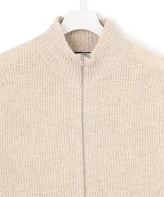 J.PRESS YORK STREET 【UNISEX】ウールカシミヤ ジップアップニット