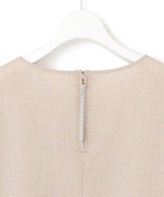 23区 【洗える】トリアセスラブストレッチ フレンチスリーブ ブラウス