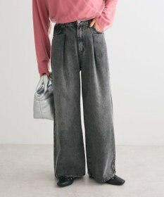 Green Parks ・ＥＬＥＮＣＡＲＥ　ＤＵＥ　デニムタックワイドパンツ