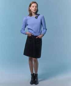 TOCCA HOUNDTOOTH RIBBON ニット