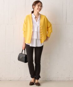 組曲 コンパクトシャーティングティアード ブラウス