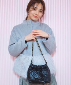 Feroux キルティング＆エコファー チェーンバッグ