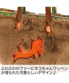 tsumori chisato CARRY キラネコファー ハンドバッグ 手提げ