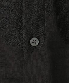 UNFILO L 【前後着用可能の2WAY仕様】ボタニカル エンブロイダリー ブラウス