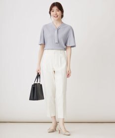 ANY SIS 【UVケア】ボウタイフレアスリーブ ニット