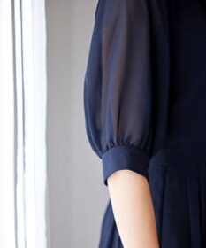 Tiaclasse 【洗える】シフォンワンピース