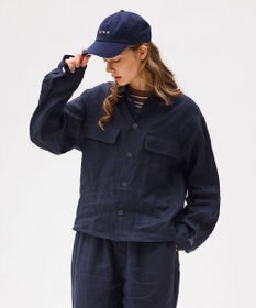 LENO LINEN WORK SHIRTS《UNISEX》リネンワークシャツ