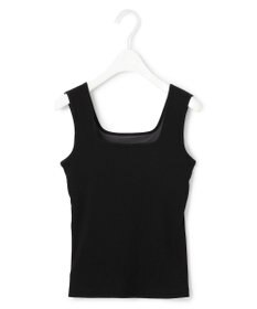 ICB 【洗える】【OUR WACOAL コラボ】カップイン スクエアネック タンクトップ