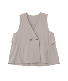 Green Parks イージーケアバックフリルジレ