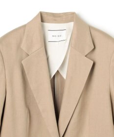 BEIGE， MICA / リネンブレンドテーラードジャケット