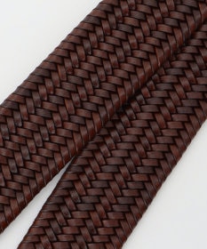 JOSEPH ABBOUD 【キングサイズ・イタリア素材・ストレッチ・日本製】 ストレッチレザー ベルト