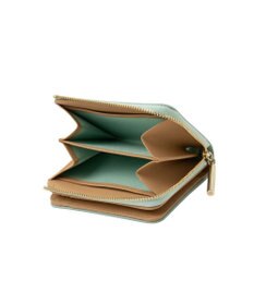LANVIN en Bleu リュクサンブールハート 二つ折りLファスナー財布
