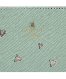 LANVIN en Bleu リュクサンブールハート 二つ折りLファスナー財布
