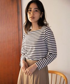 組曲 スクエアネックテール ロングＴシャツ