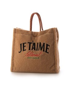 UNBILLION カシュカシュ cachecache / ボア刺繍リバーシブル2wayトート